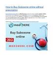 buy suboxone online without a prescription